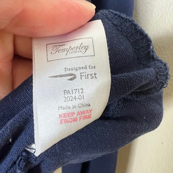 Temperley London Pajama Top Medium Womens British Airways First Class Sleepwear - Picture 6 of 9